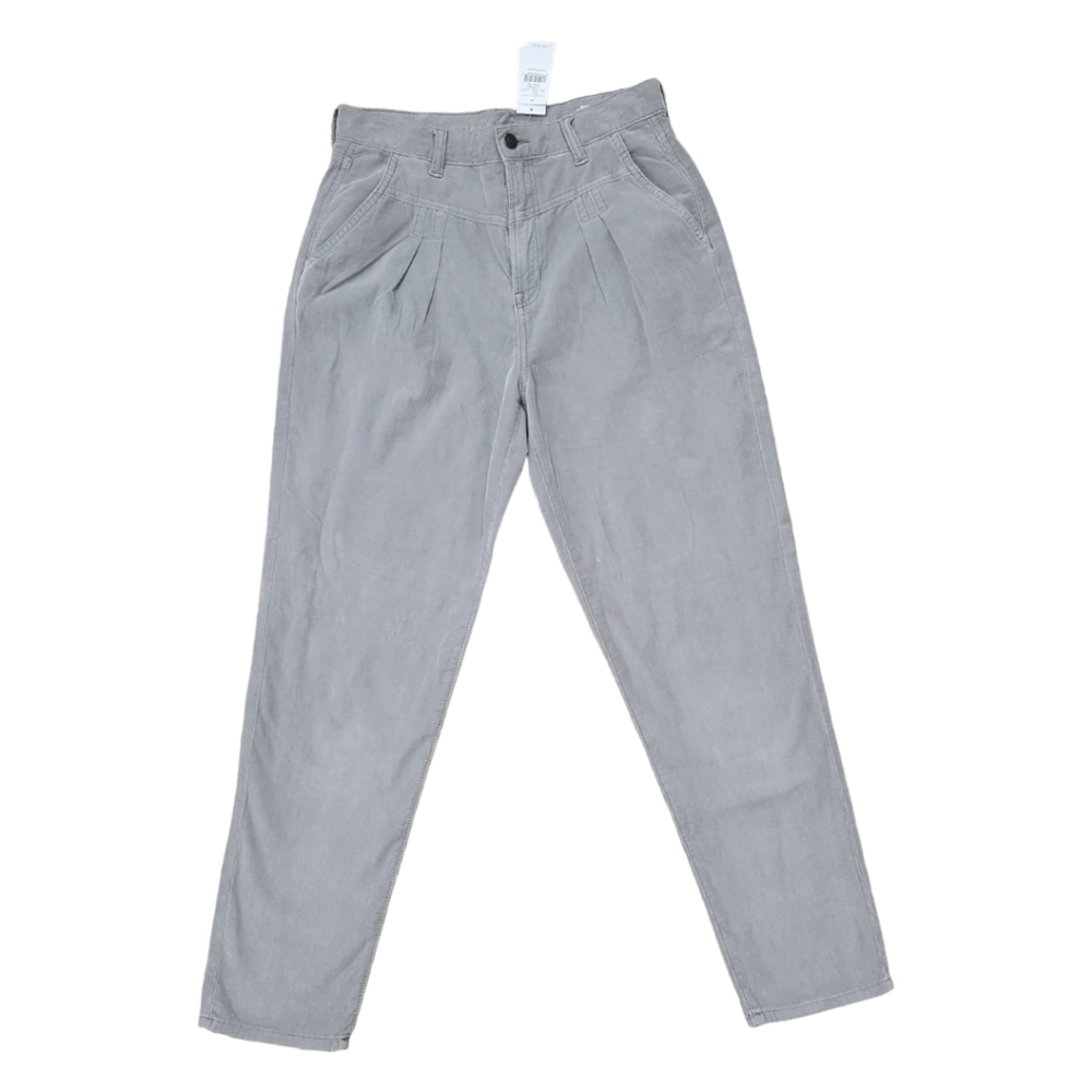 NEW AMERICAN EAGLE Grey Corduroy High Rise Mom Jeans Size 6 Regular
